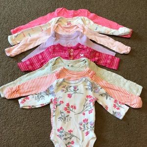 8 long sleeve onesies!